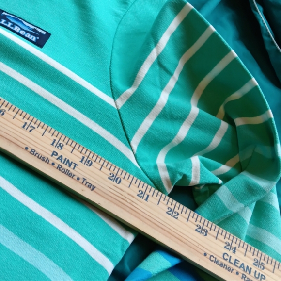 L.L. BEAN WOMEN'S SIZE SMALL PETIT AQUA BLUE PULLOVER LONG SLEEVE SHIRT. - Picture 4 of 6